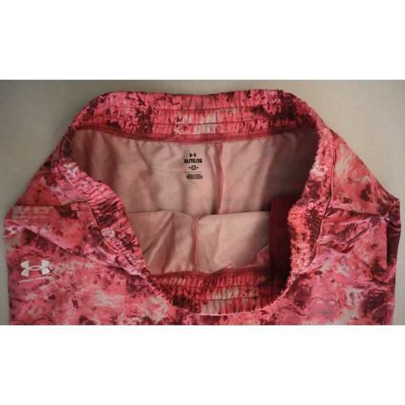 Under Armour 1373040 669 Women's Sz XL Pink Tie Dye Rival Terry Print Joggers - Picture 5 of 11